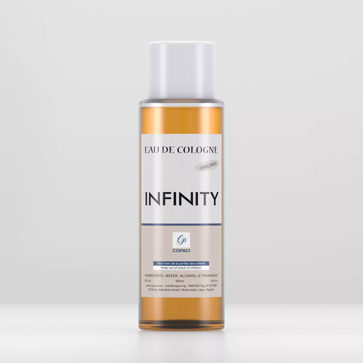 Infinity cologne 500ml and 1 litre