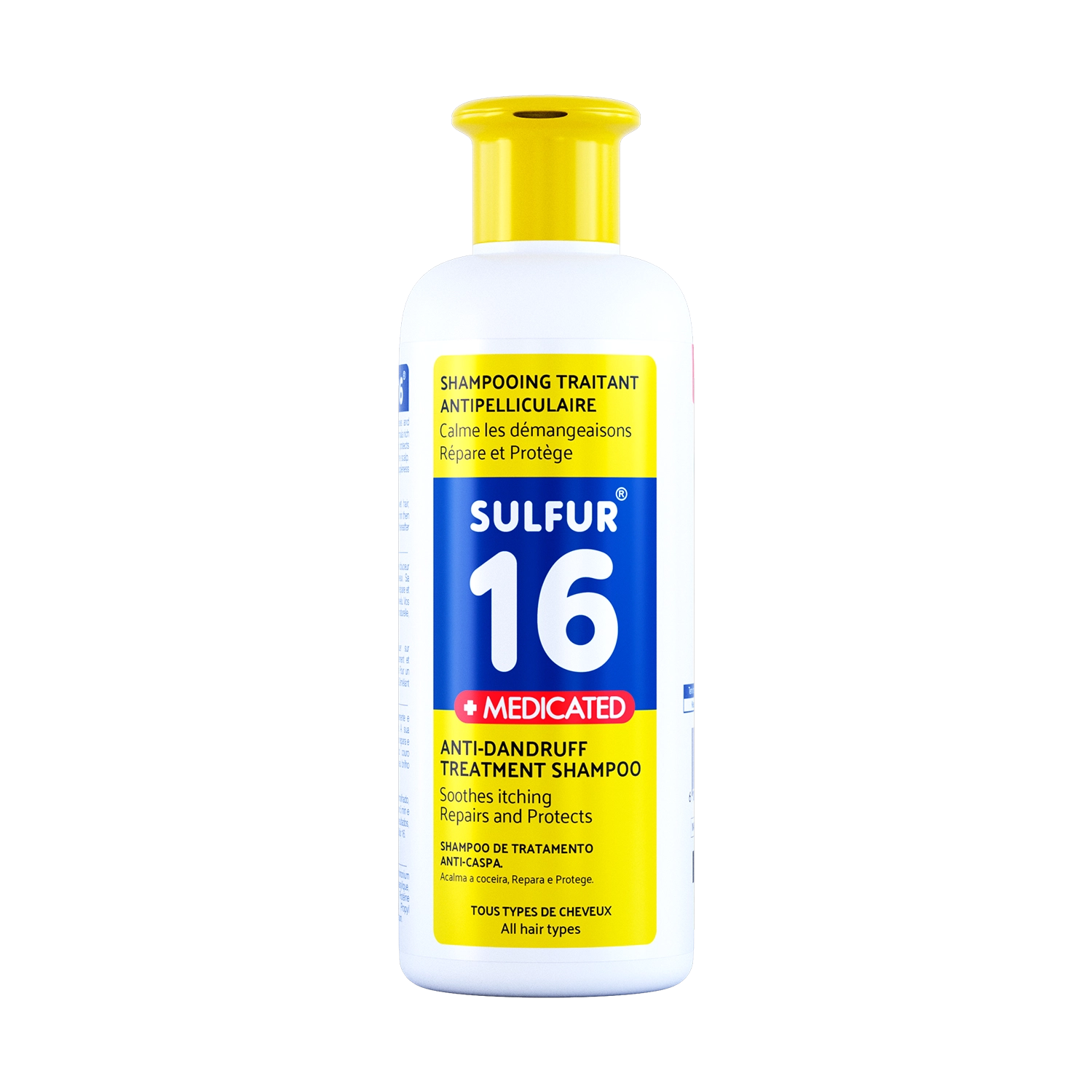 Sulfur 16 medicated shampoo 250ml and 500ml